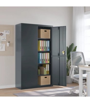 vidaXL File Cabinet Anthracite 105x40x180 cm Steel