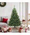 vidaXL Artificial Hinged Christmas Tree Green 120 cm PE and PVC