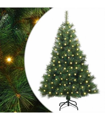 vidaXL Artificial Hinged Christmas Tree Green 120 cm PE and PVC