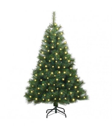 vidaXL Artificial Hinged Christmas Tree Green 120 cm PE and PVC