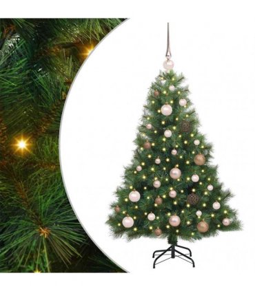 vidaXL Artificial Hinged Christmas Tree Green 120 cm PE and PVC