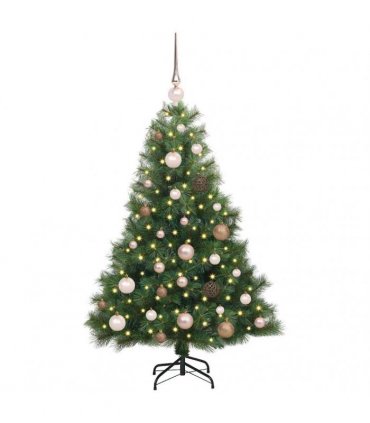 vidaXL Artificial Hinged Christmas Tree Green 120 cm PE and PVC