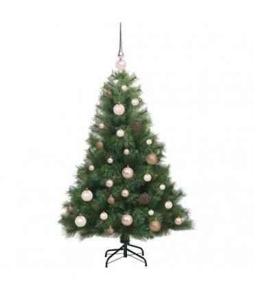 vidaXL Artificial Hinged Christmas Tree Green 120 cm PE and PVC