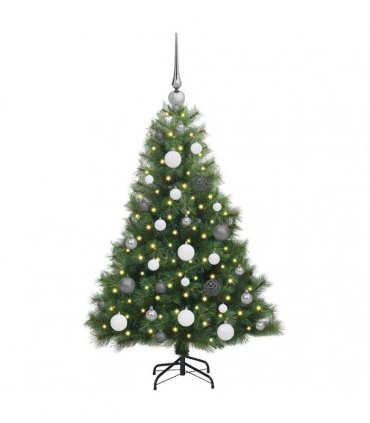 vidaXL Artificial Hinged Christmas Tree Green 120 cm PE and PVC