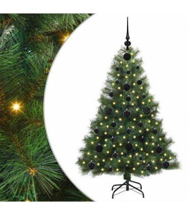 vidaXL Artificial Hinged Christmas Tree Green 120 cm PE and PVC