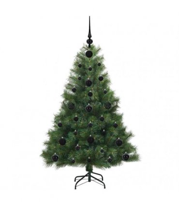 vidaXL Artificial Hinged Christmas Tree Green 120 cm PE and PVC