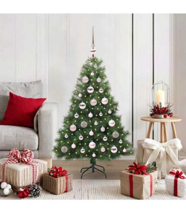 vidaXL Artificial Hinged Christmas Tree Green 120 cm PE and PVC