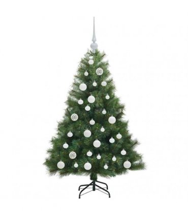 vidaXL Artificial Hinged Christmas Tree Green 120 cm PE and PVC