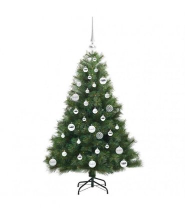 vidaXL Artificial Hinged Christmas Tree Green 120 cm PE and PVC