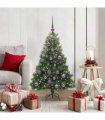 vidaXL Artificial Hinged Christmas Tree Green 120 cm PE and PVC