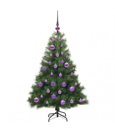 vidaXL Artificial Hinged Christmas Tree Green 120 cm PE and PVC
