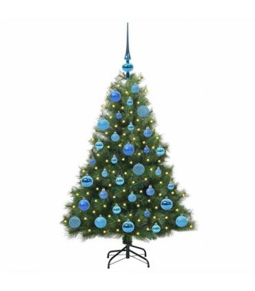 vidaXL Artificial Hinged Christmas Tree Green 120 cm PE and PVC