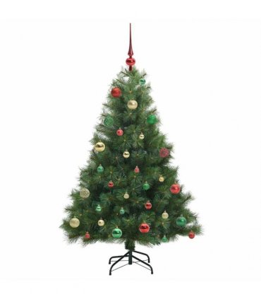 vidaXL Artificial Hinged Christmas Tree Green 150 cm PE and PVC