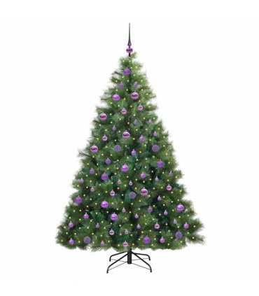 vidaXL Artificial Hinged Christmas Tree Green 180 cm PE and PVC