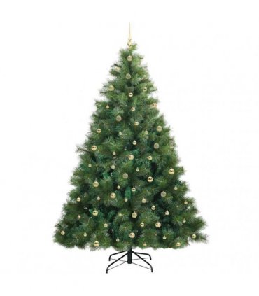 vidaXL Artificial Hinged Christmas Tree Green 240 cm PE and PVC