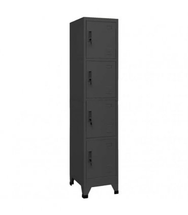 vidaXL Locker Cabinet Anthracite 38x45x180 cm Steel