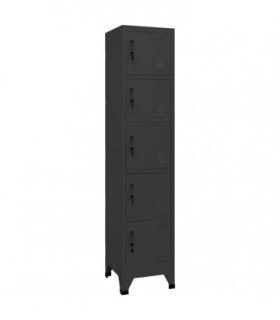 vidaXL Locker Cabinet Anthracite 38x40x180 cm Steel