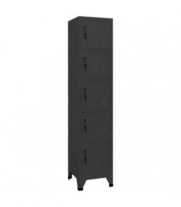 vidaXL Locker Cabinet Anthracite 38x40x180 cm Steel