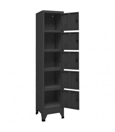 vidaXL Locker Cabinet Anthracite 38x40x180 cm Steel