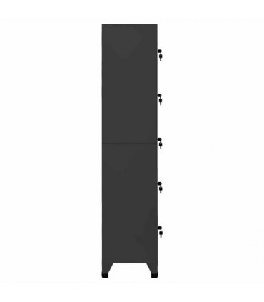 vidaXL Locker Cabinet Anthracite 38x40x180 cm Steel
