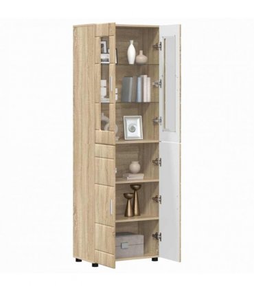 vidaXL Highboard FLORIN 60 x 35 x 182 cm Sonoma Oak Engineered Wood