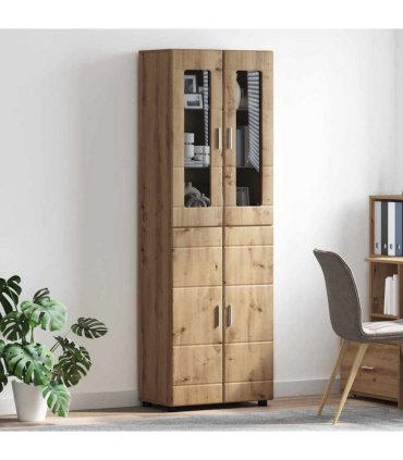vidaXL Highboard FLORIN 60 x 35 x 182 cm Artisan Oak Engineered Wood