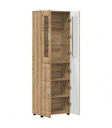 vidaXL Highboard FLORIN 60 x 35 x 182 cm Artisan Oak Engineered Wood