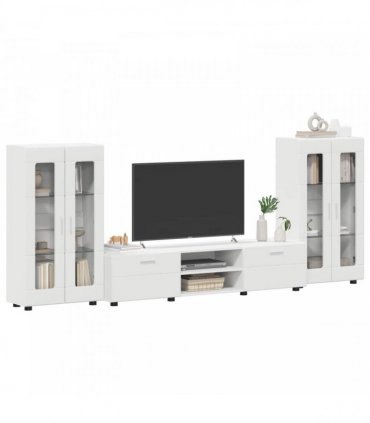vidaXL TV Cabinet Set FLORIN 3 pcs 150 x 39 x 30 cm White