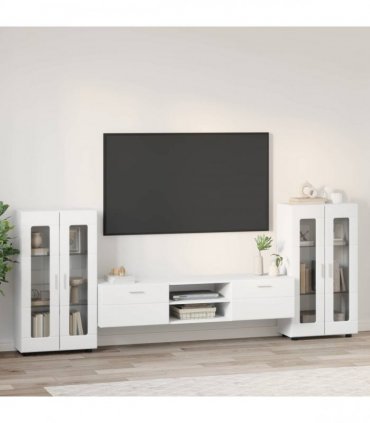 vidaXL TV Cabinet Set FLORIN 3 pcs 150 x 39 x 30 cm White