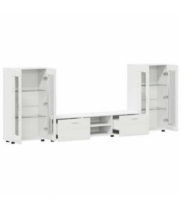 vidaXL TV Cabinet Set FLORIN 3 pcs 150 x 39 x 30 cm White