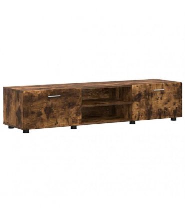 vidaXL TV Cabinet Set FLORIN 3 pcs 150 x 39 x 30 cm Smoked Oak