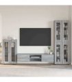 vidaXL TV Cabinet Set FLORIN 3 pcs 150 x 39 x 30 cm Grey Sonoma