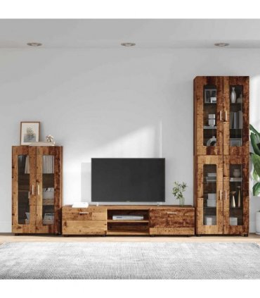 vidaXL TV Cabinet Set FLORIN 3 pcs 150 x 39 x 30 cm Old Wood