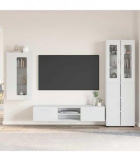 vidaXL TV Cabinet Set FLORIN 3 pcs 150 x 39 x 30 cm White