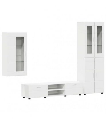 vidaXL TV Cabinet Set FLORIN 3 pcs 150 x 39 x 30 cm White