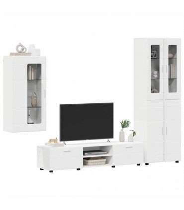 vidaXL TV Cabinet Set FLORIN 3 pcs 150 x 39 x 30 cm White