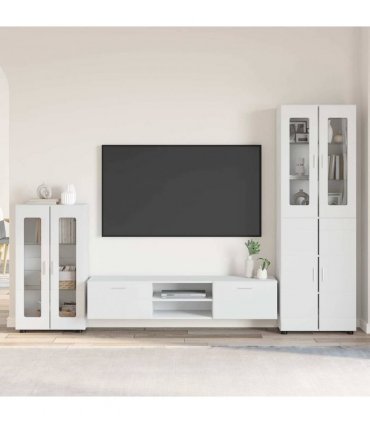 vidaXL TV Cabinet Set FLORIN 3 pcs 150 x 39 x 30 cm White