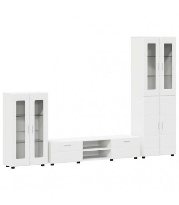 vidaXL TV Cabinet Set FLORIN 3 pcs 150 x 39 x 30 cm White