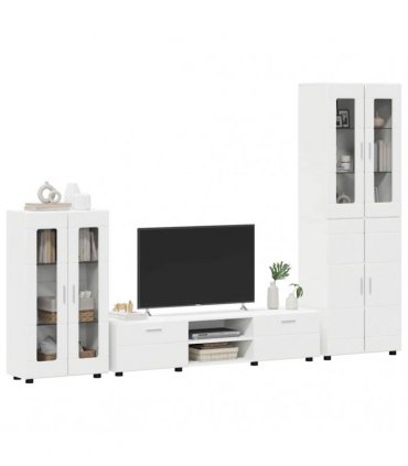vidaXL TV Cabinet Set FLORIN 3 pcs 150 x 39 x 30 cm White