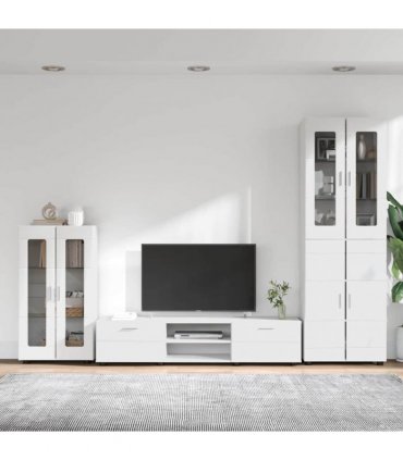 vidaXL TV Cabinet Set FLORIN 3 pcs 150 x 39 x 30 cm White