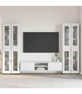vidaXL TV Cabinet Set FLORIN 3 pcs 150 x 39 x 30 cm White