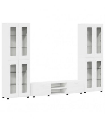vidaXL TV Cabinet Set FLORIN 3 pcs 150 x 39 x 30 cm White