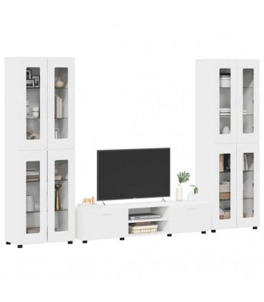 vidaXL TV Cabinet Set FLORIN 3 pcs 150 x 39 x 30 cm White