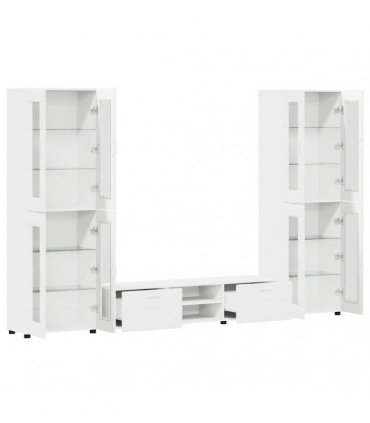 vidaXL TV Cabinet Set FLORIN 3 pcs 150 x 39 x 30 cm White