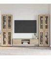 vidaXL TV Cabinet Set FLORIN 3 pcs 150 x 39 x 30 cm Sonoma Oak