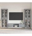 vidaXL TV Cabinet Set FLORIN 3 pcs 150 x 39 x 30 cm Grey Sonoma