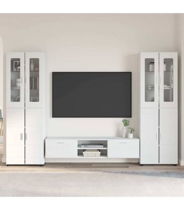 vidaXL TV Cabinet Set FLORIN 3 pcs 150 x 39 x 30 cm White