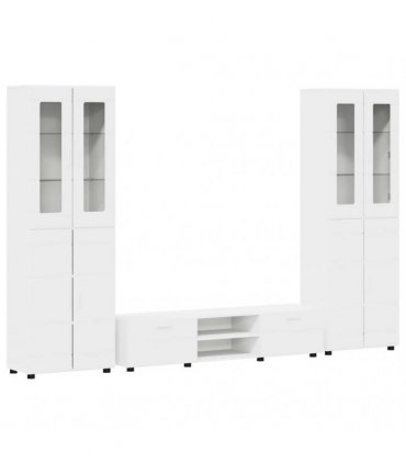 vidaXL TV Cabinet Set FLORIN 3 pcs 150 x 39 x 30 cm White