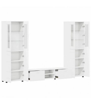 vidaXL TV Cabinet Set FLORIN 3 pcs 150 x 39 x 30 cm White