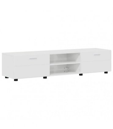 vidaXL TV Cabinet Set FLORIN 3 pcs 150 x 39 x 30 cm High Gloss White